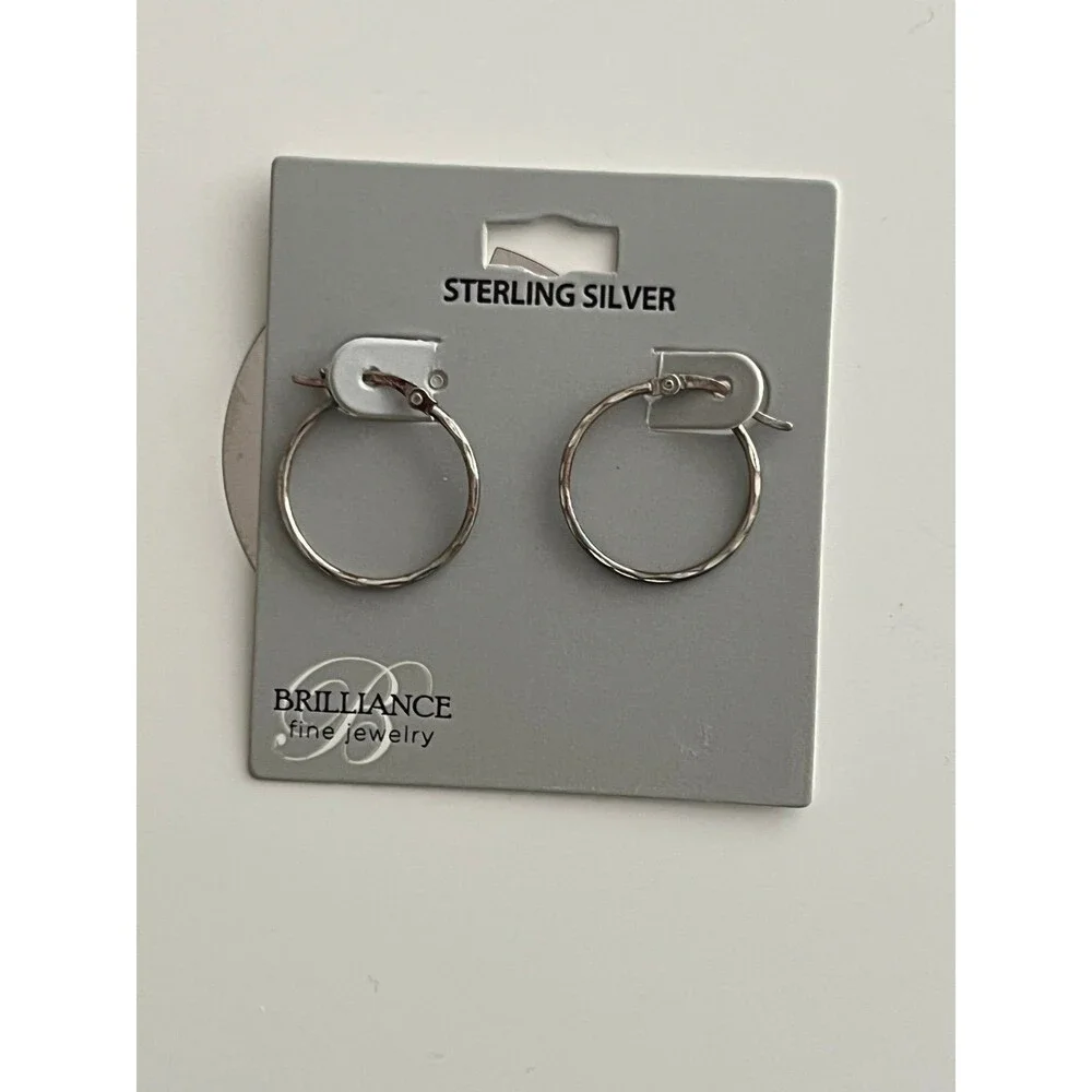 Earrings Sterling Silver hoops new